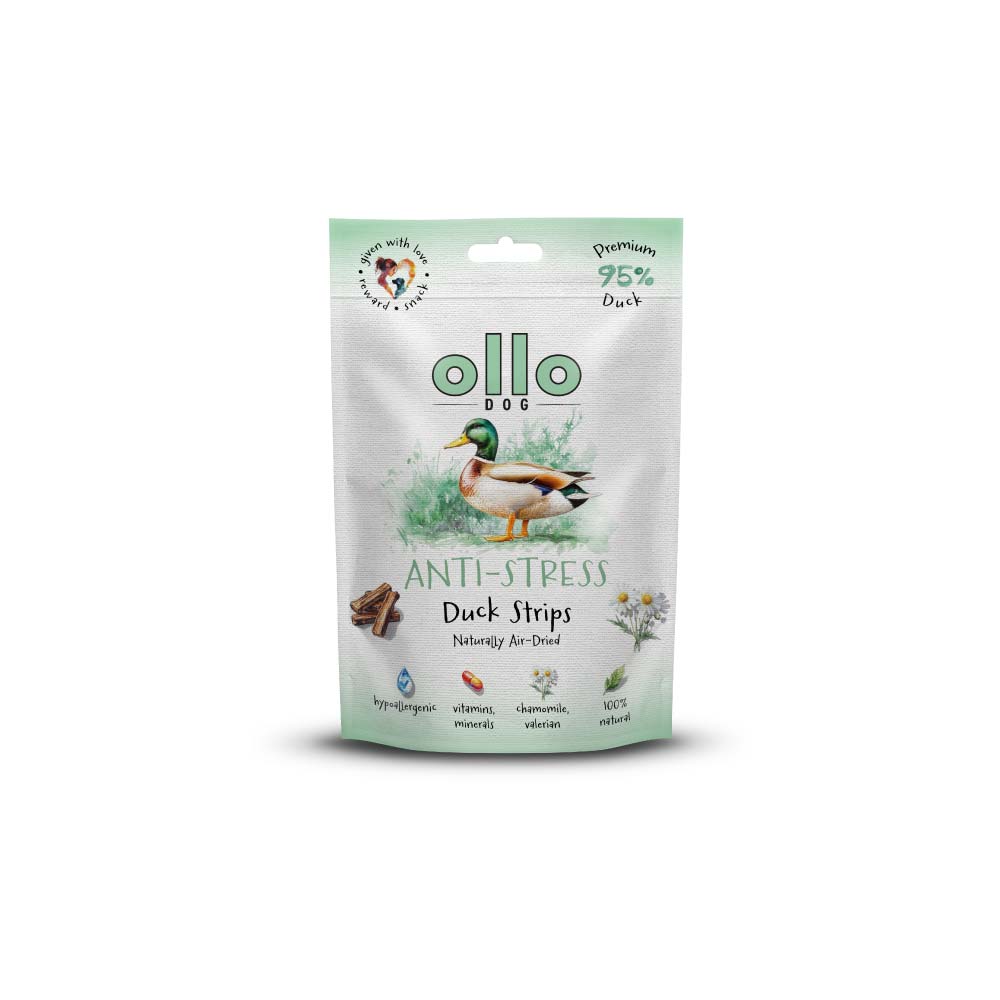 OLLO AIR DRIED PRZYSMAKI DLA PSA DUCK STRIPS 80G