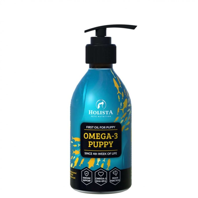 HOLISTA OMEGA3 PUPPY OIL 100ML - OLEJ Z DZIKICH RYB DLA SZCZENIĄT