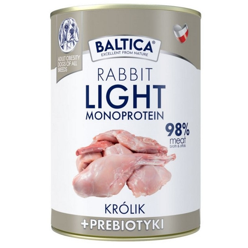 BALTICA MONO MOKRA KARMA DLA PSA KRÓLIK Z PROBIOTYKIEM 400G