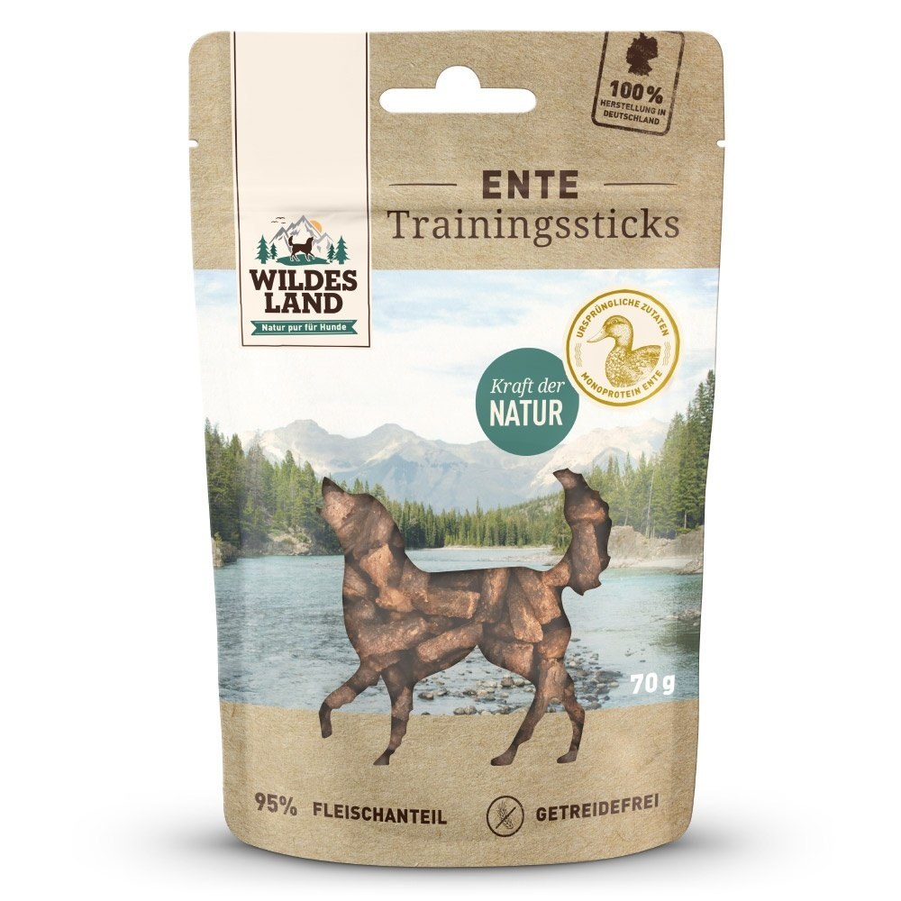 WILDES LAND DOG TRAININGSTICKS ENTE KACZKA PRZYSMAKI TRENINGOWE 70G