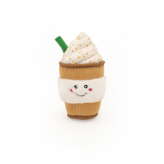 ZIPPYPAWS PLUSZOWE PUPPACCINO – UROCZA, PISZCZĄCA ZABAWKA DLA PSA