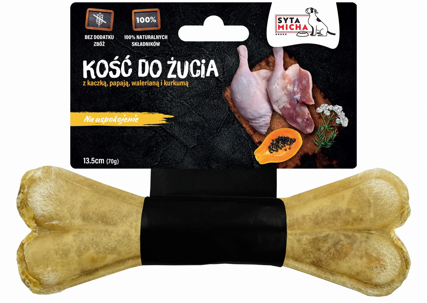 SYTA MICHA GRYZAK DLA PSA KOŚĆ NA USPOKOJENIE 13,5CM