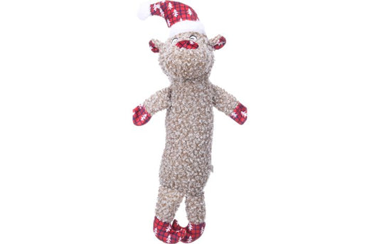FLAMINGO CHRISTMAS TOY KROLA REINDEER LONG BODY BROWN 19X12X45CM