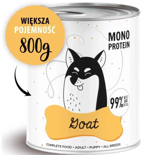 PAKA ZWIERZAKA PEPE MOKRA KARMA DLA PSA KOZA 800G