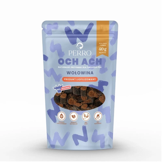 PERRO OCH ACH PRZYSMAKI DLA PSA LIO WOŁOWINA 40G