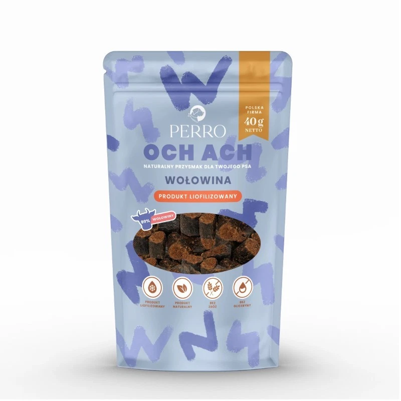 PERRO OCH ACH PRZYSMAKI DLA PSA LIO WOŁOWINA 40G