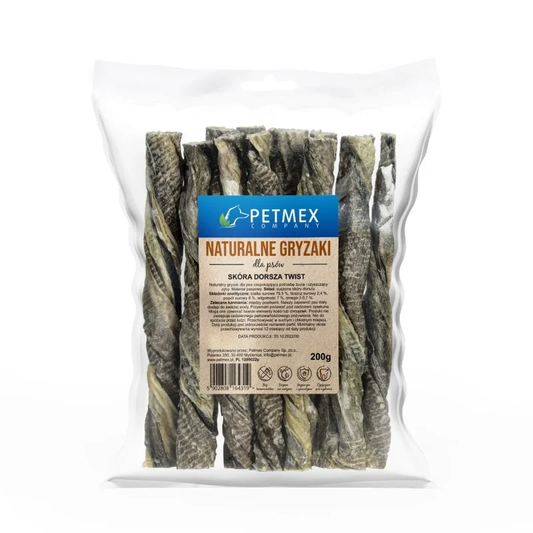 PETMEX SKÓRA DORSZA TWIST 200G