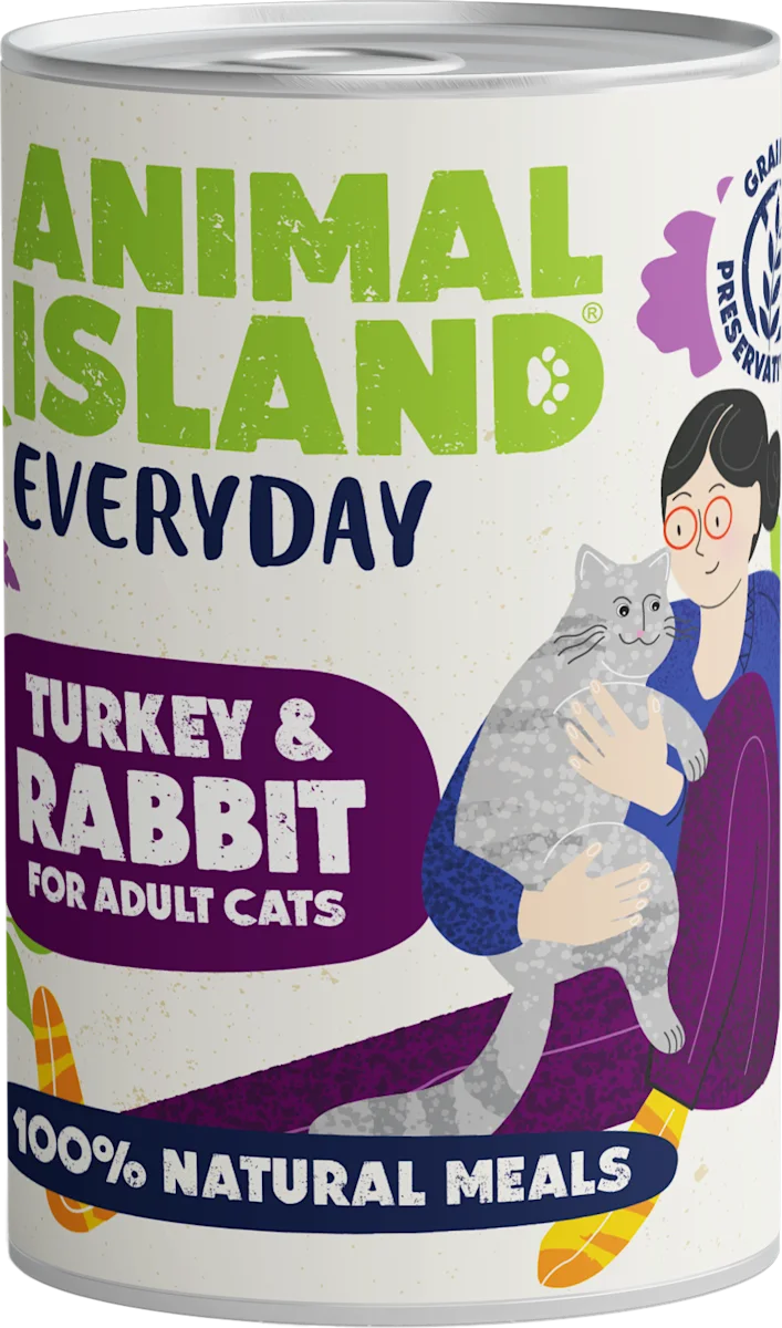 ANIMAL ISLAND MOKRA KARMA KOT EVERYDAY INDYK KRÓLIK 400G