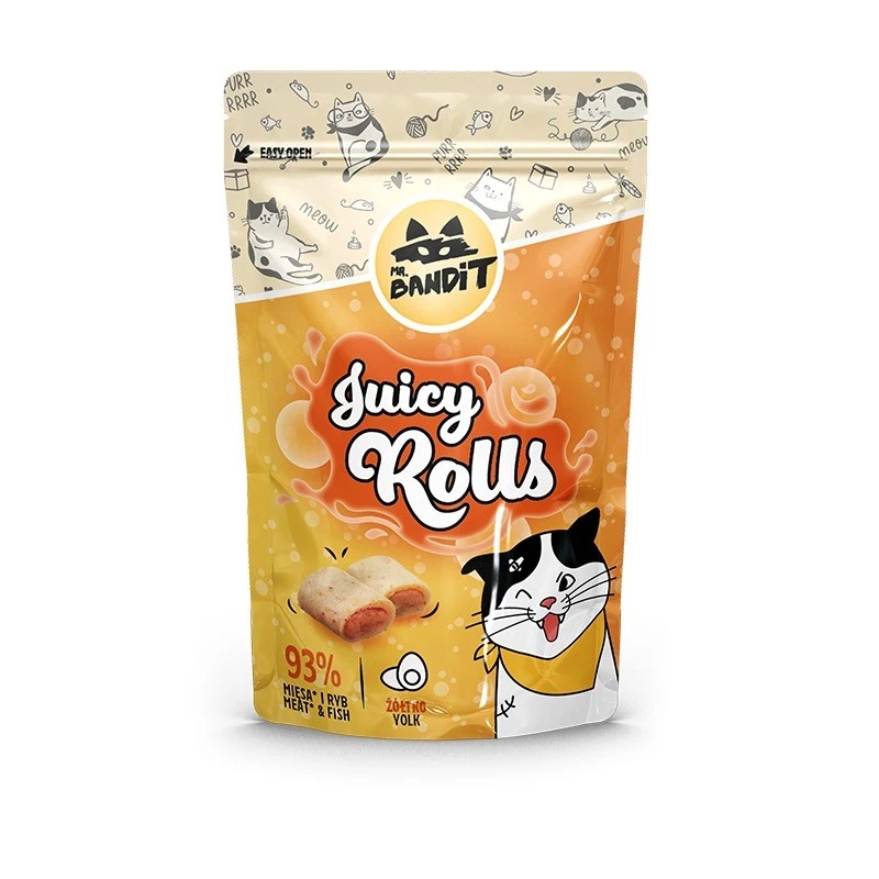 MR. BANDIT JUICY ROLLS PRZYSMAK DLA KOTA Z ŻÓŁTKIEM 40G