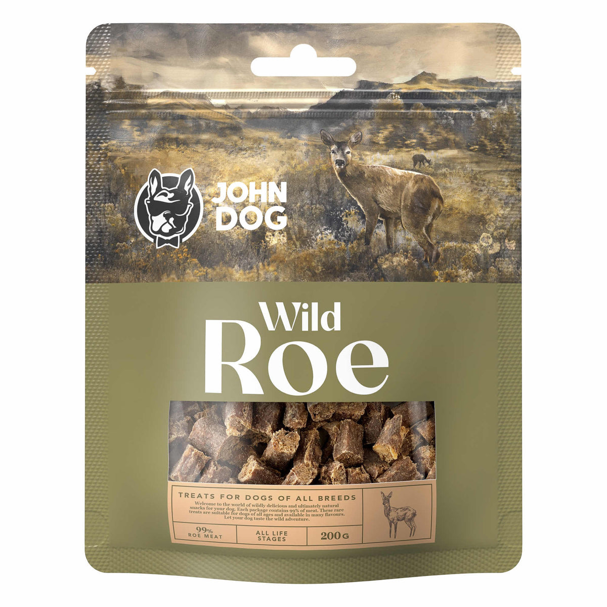 JOHN DOG WILD PRZYSMAKI DLA PSA SARNA 200 G