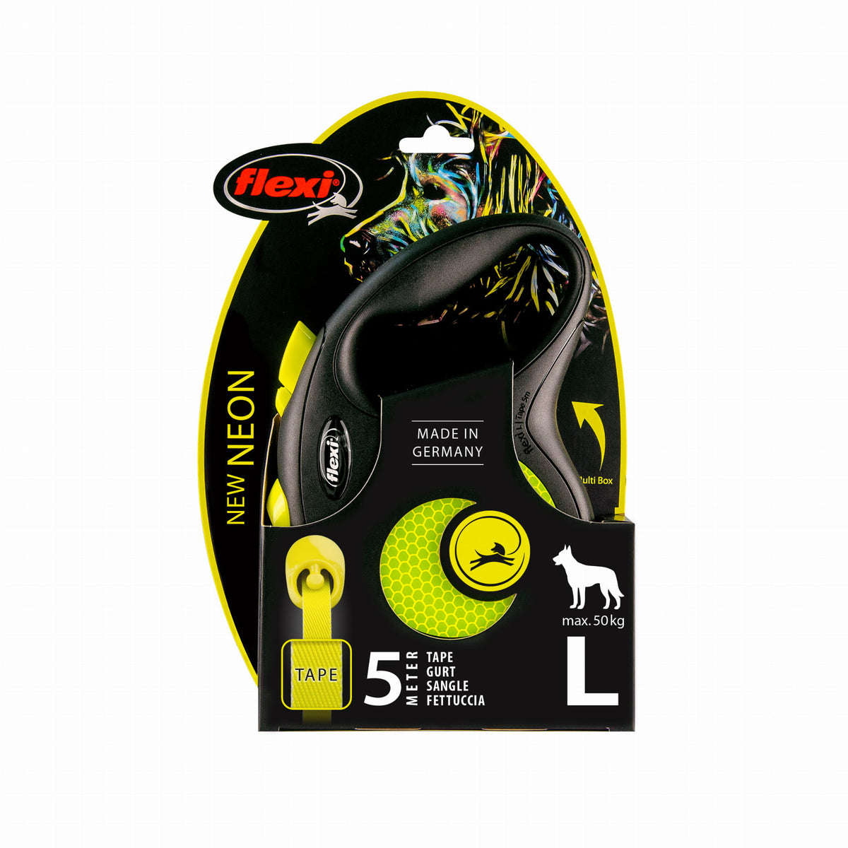 FLEXI NEW NEON L SMYCZ AUTO TAPE 5M ŻÓŁTY