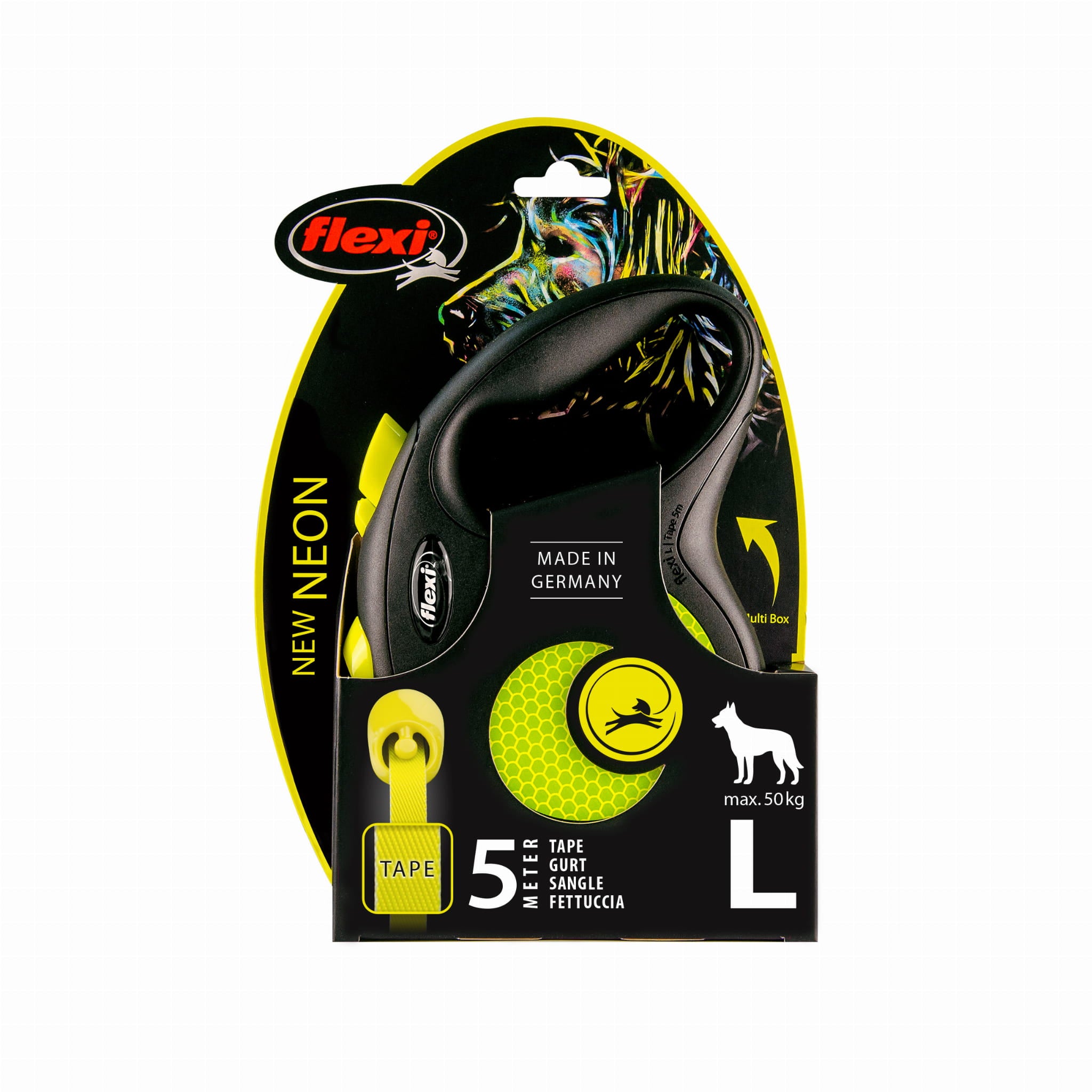 FLEXI NEW NEON L SMYCZ AUTO TAPE 5M ŻÓŁTY