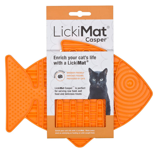 LICKIMAT CLASSIC CASPER CAT POMARAŃCZOWA
