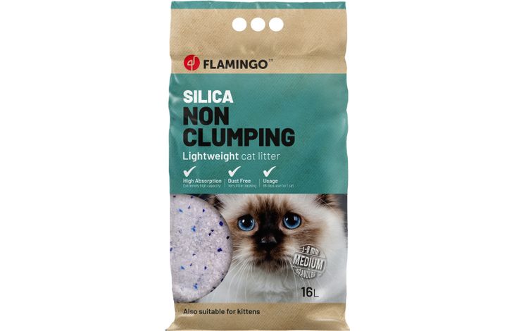 FLAMINGO CAT LITTER SILICA MEDIUM 16L
