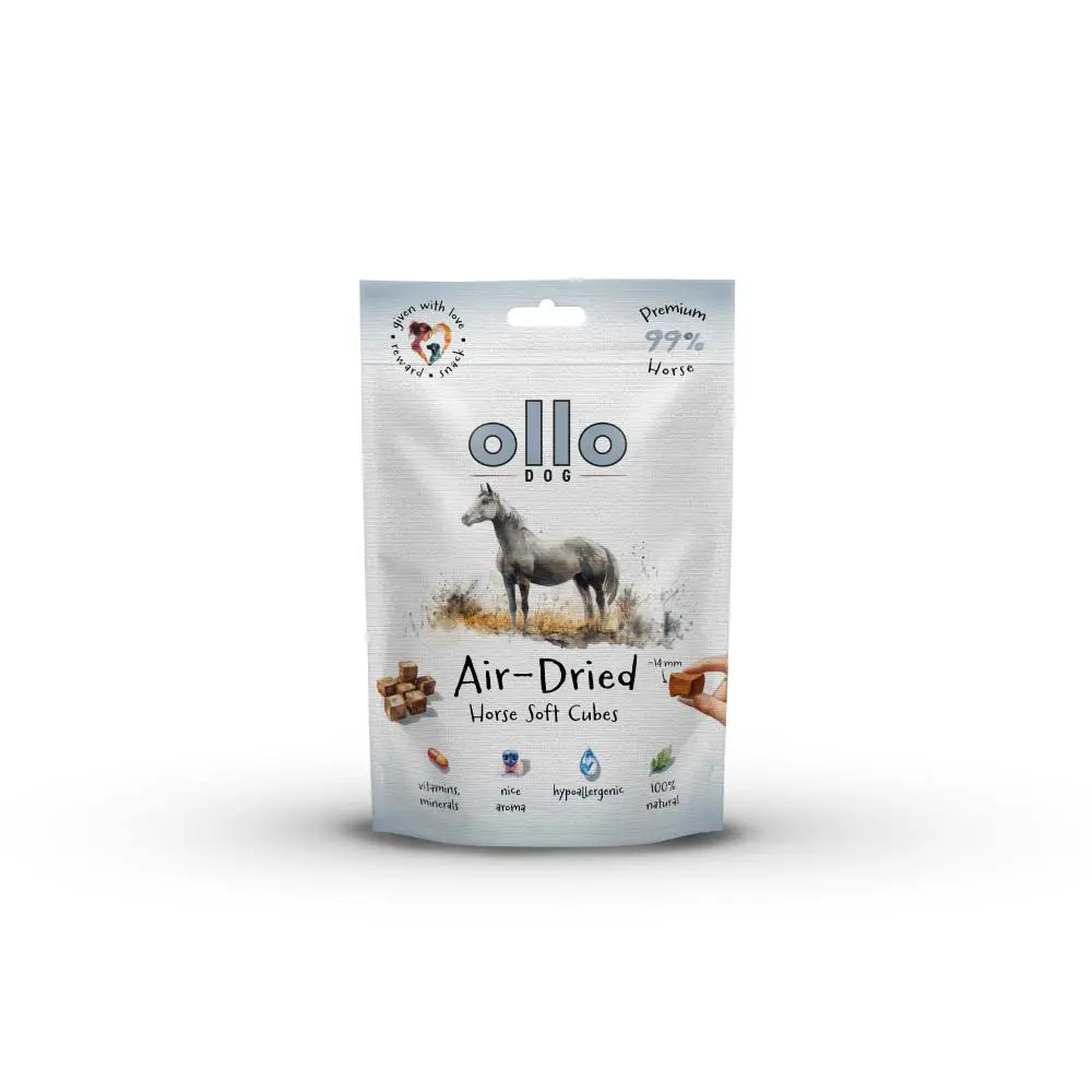 OLLO AIR DRIED PRZYSMAKI DLA PSA TRAINING HORSE CUBES 80G