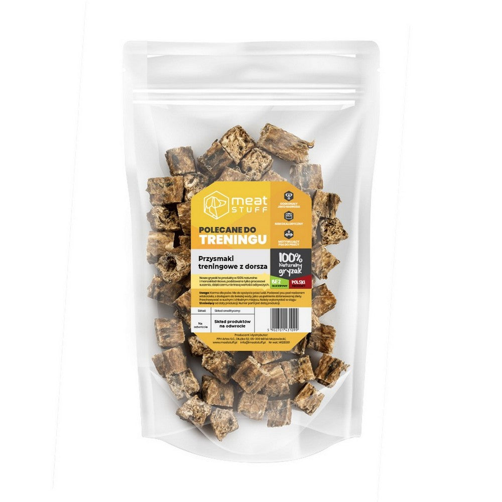 MEATSTUFF GRYZAK DLA PSA TRENINGÓWKI Z DORSZA 100G