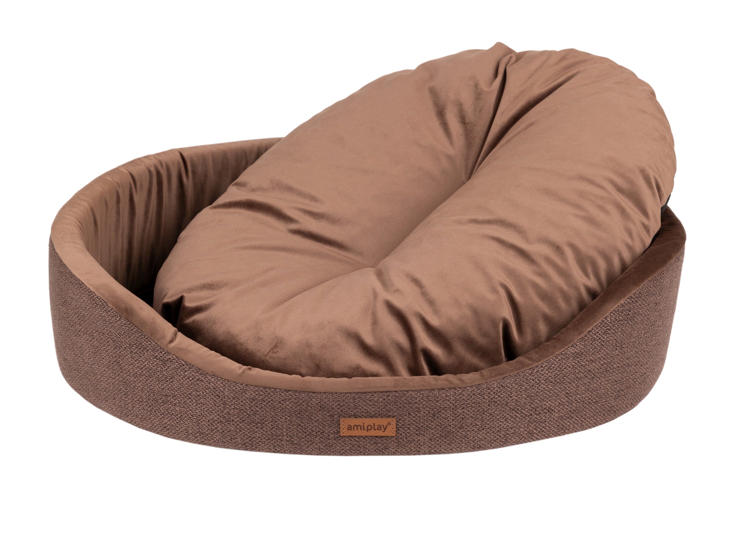 AMIPLAY LEGOWISKO OWALNE SIENA BRĄZOWE S