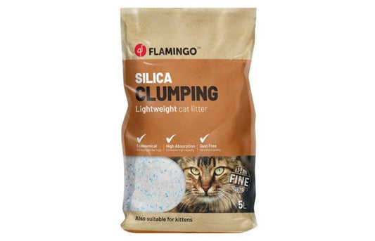 FLAMINGO CAT LITTER SILICA FINE CLUMPING 5L