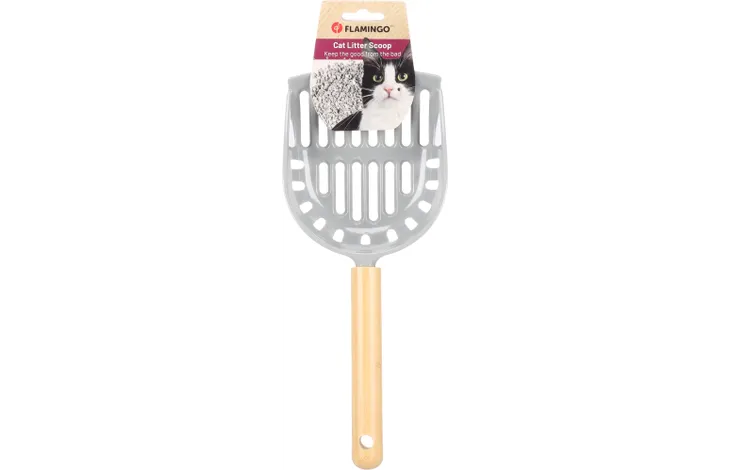 FLAMINGO CAT LITTER SCOOP MINA GREY 32X13X8,5CM