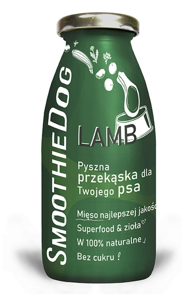 SMOOTHIE DOG LAMB JAGNIĘCINA 250 ML – NATURALNE SMOOTHIE DLA PSA