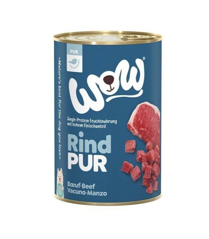 WOW RIND PUR - CZYSTA WOŁOWINA KARMA MONOBIAŁKOWA DLA PSA 400G