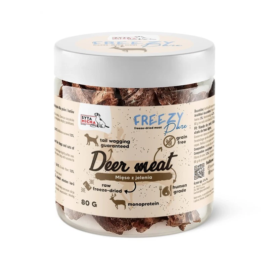 SYTA MICHA FREEZY PURE PRZYSMAKI DLA PSA LIO MIĘSO Z JELENIA 80G