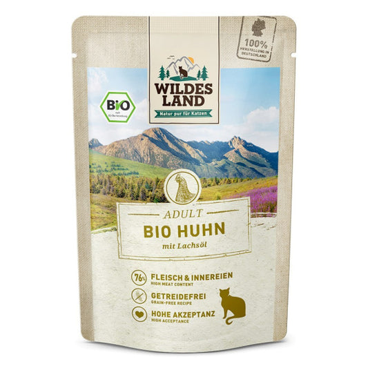WILDES LAND MOKRA KARMA DLA KOTA BIO HUHN 85G