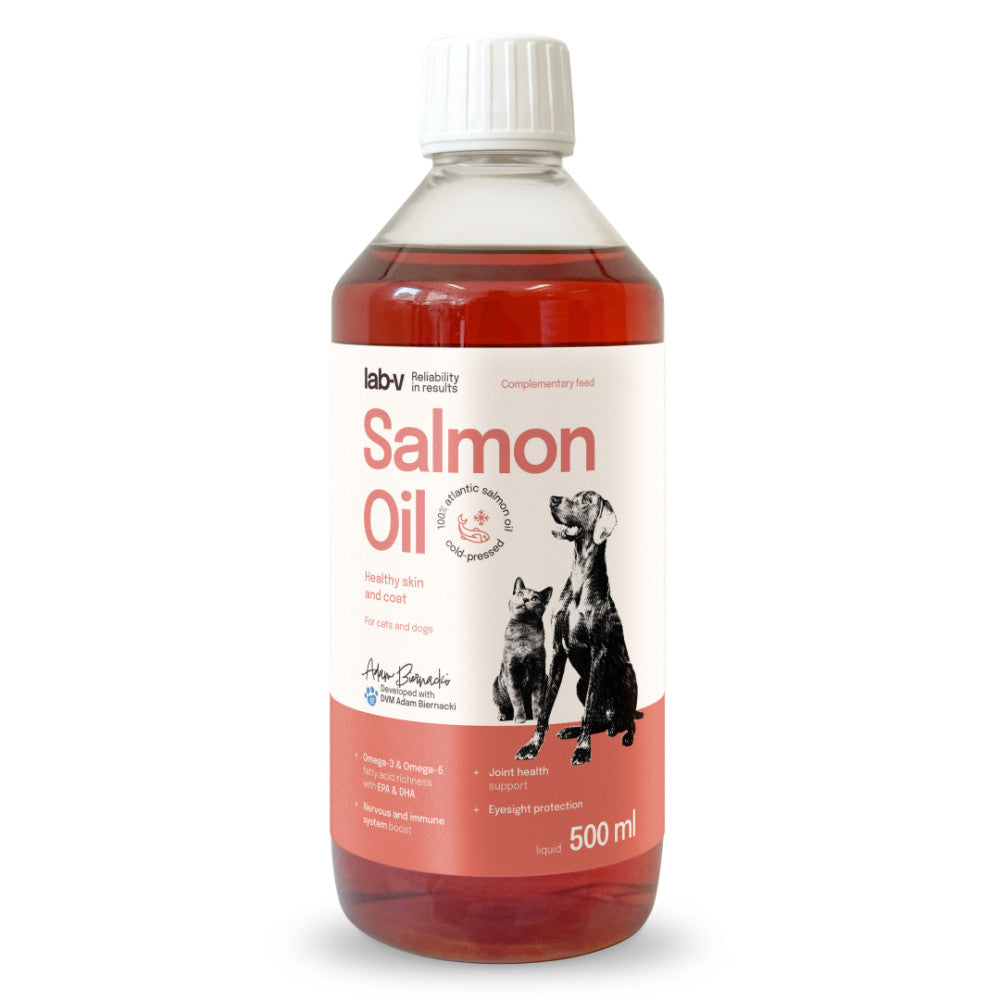 LAB V SALMON OIL - OLEJ PLASTIKOWA BUTELKA 500ML