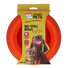 EXCELLENT PETS NO SPILL BOWL ORANGE M - MISKA