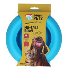 EXCELLENT PETS NO SPILL BOWL BLUE M - MISKA
