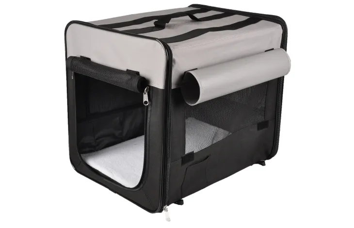 FLAMINGO TRANSPORT CAGE SMART TOP PLUS BLACK & GREY 36X46X41CM
