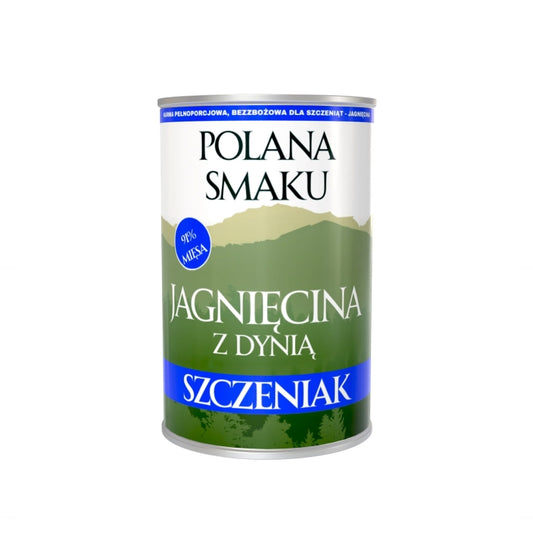 POLANA SMAKU JUNIOR MOKRA KARMA PIES JAGNIĘCINA Z DYNIĄ 400G
