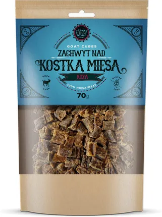 HAPPY SNACKY ZACHWYT NAD KOSTKĄ MIĘSA PRZYSMAKI DLA PSA Z KOZY 70G