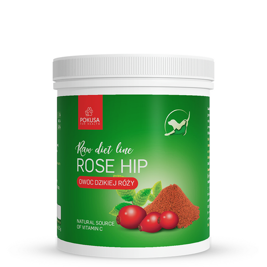 POKUSA RAW DIET LINE ROSE HIP 200G - ŹRÓDŁO WITAMINY C I ANTYOKSYDANTÓW