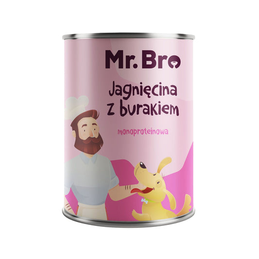 MR BRO MOKRA KARMA PIES JAGNIĘCINA Z BURAKIEM 400G
