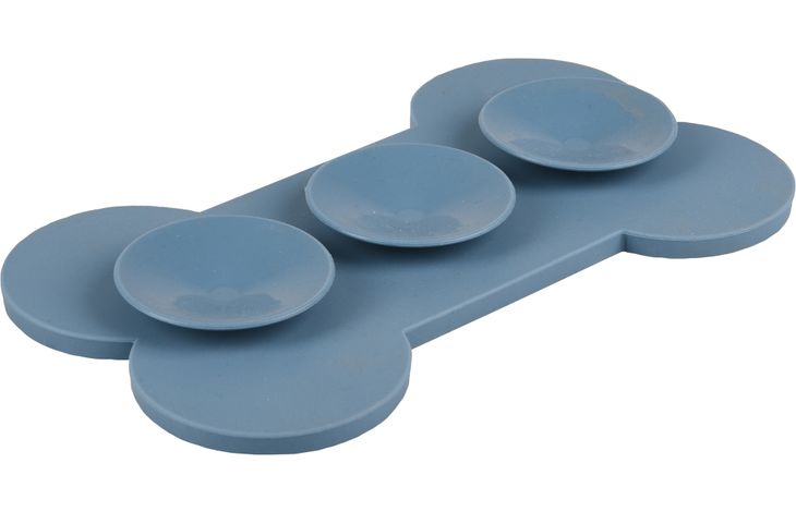 FLAMINGO LICK PAD YUMMEE SILICONE BONE PETROL M 21,8CM
