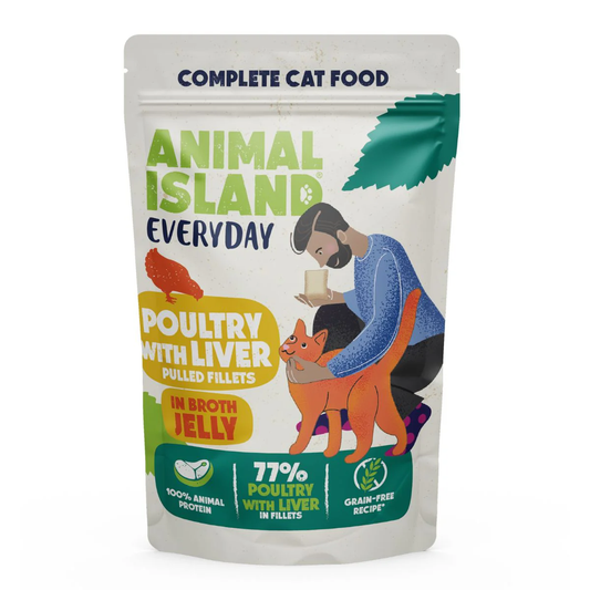 ANIMAL ISLAND MOKRA KARMA KOT EVERYDAY DRÓB W GALARECIE 85G