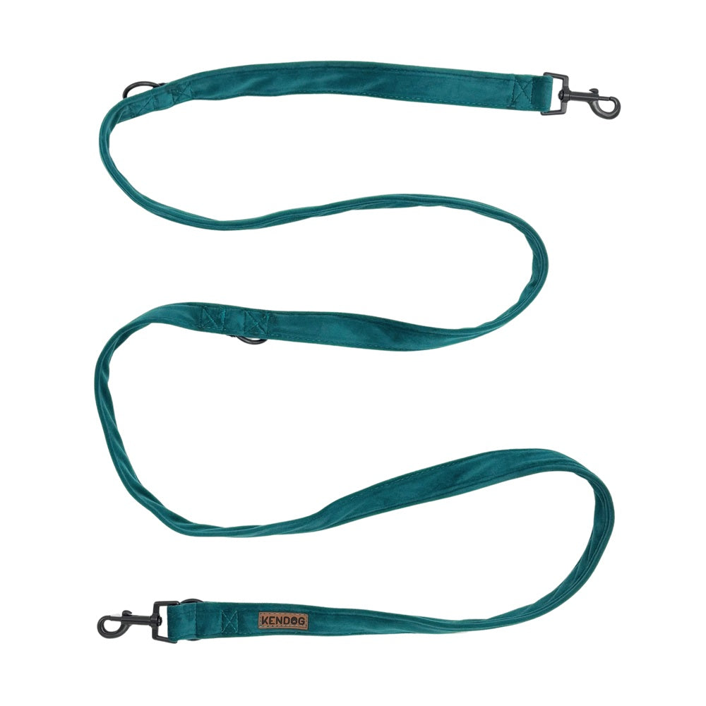 KENDOG SMYCZ PRZEPINANA VELVET TURKUS 200 CM 2CM