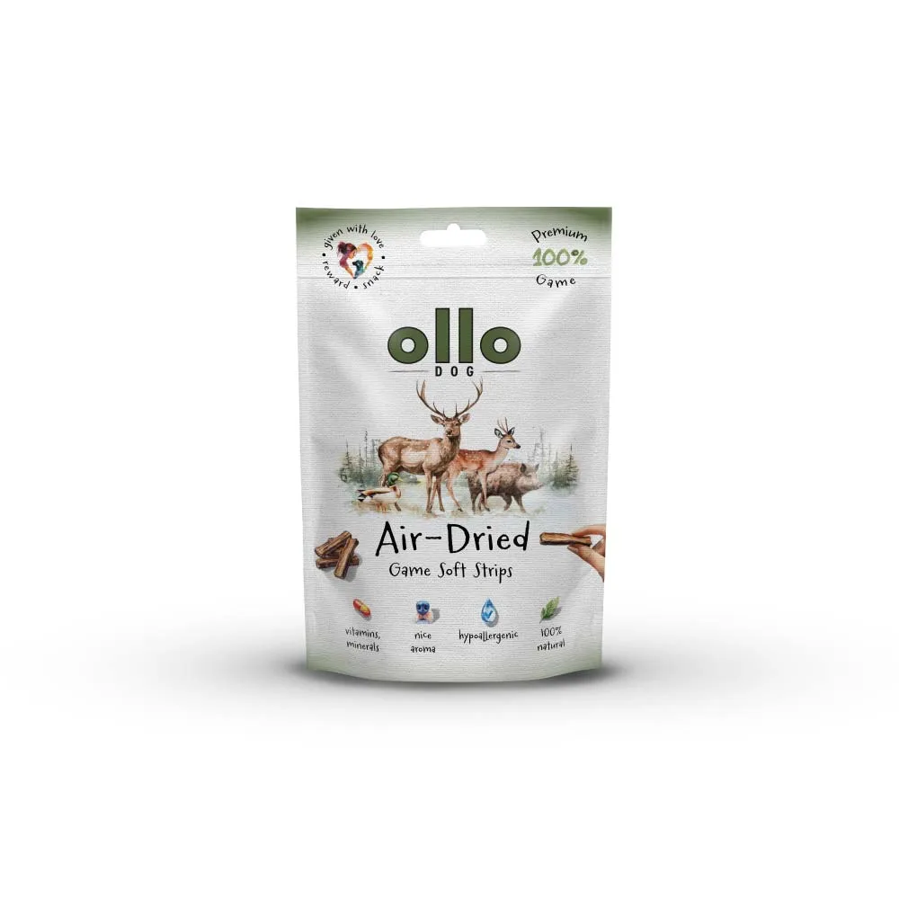 OLLO AIR DRIED PRZYSMAKI DLA PSA GAME STRIPS 80G