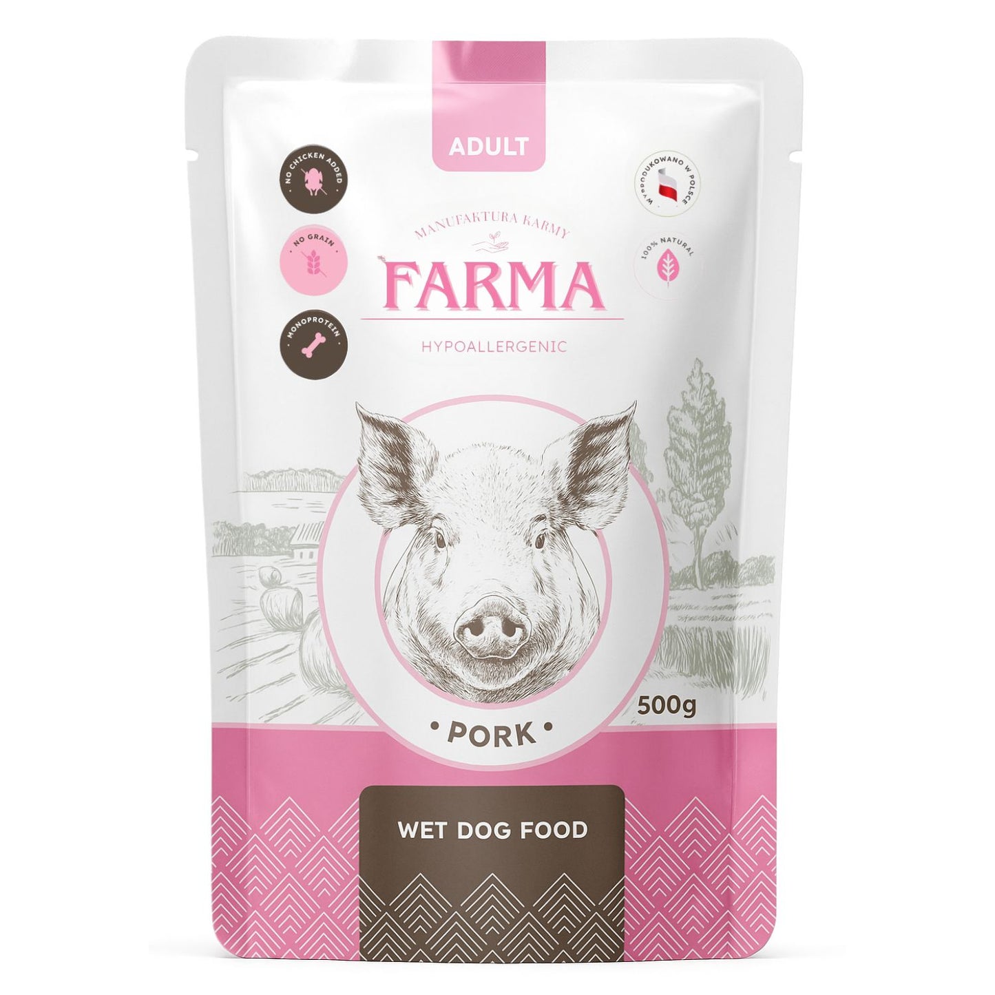 FARMA MOKRA KARMA PIES WIEPRZOWINA 500G