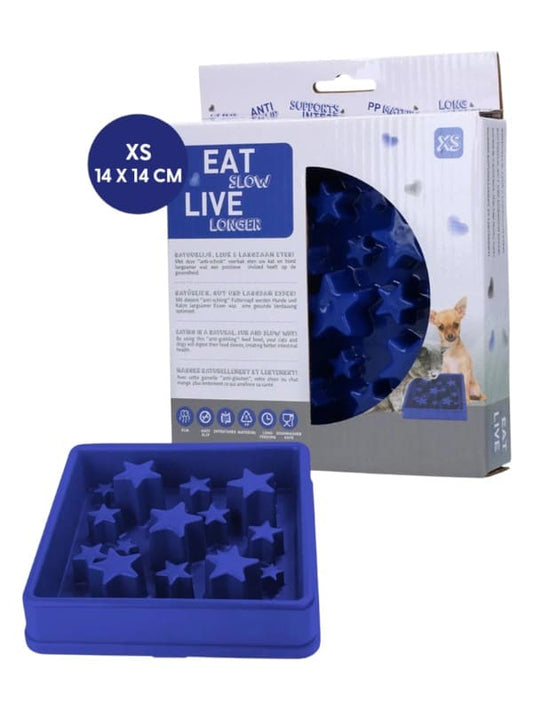 EAT SLOW LIVE LONGER STAR BLUE L