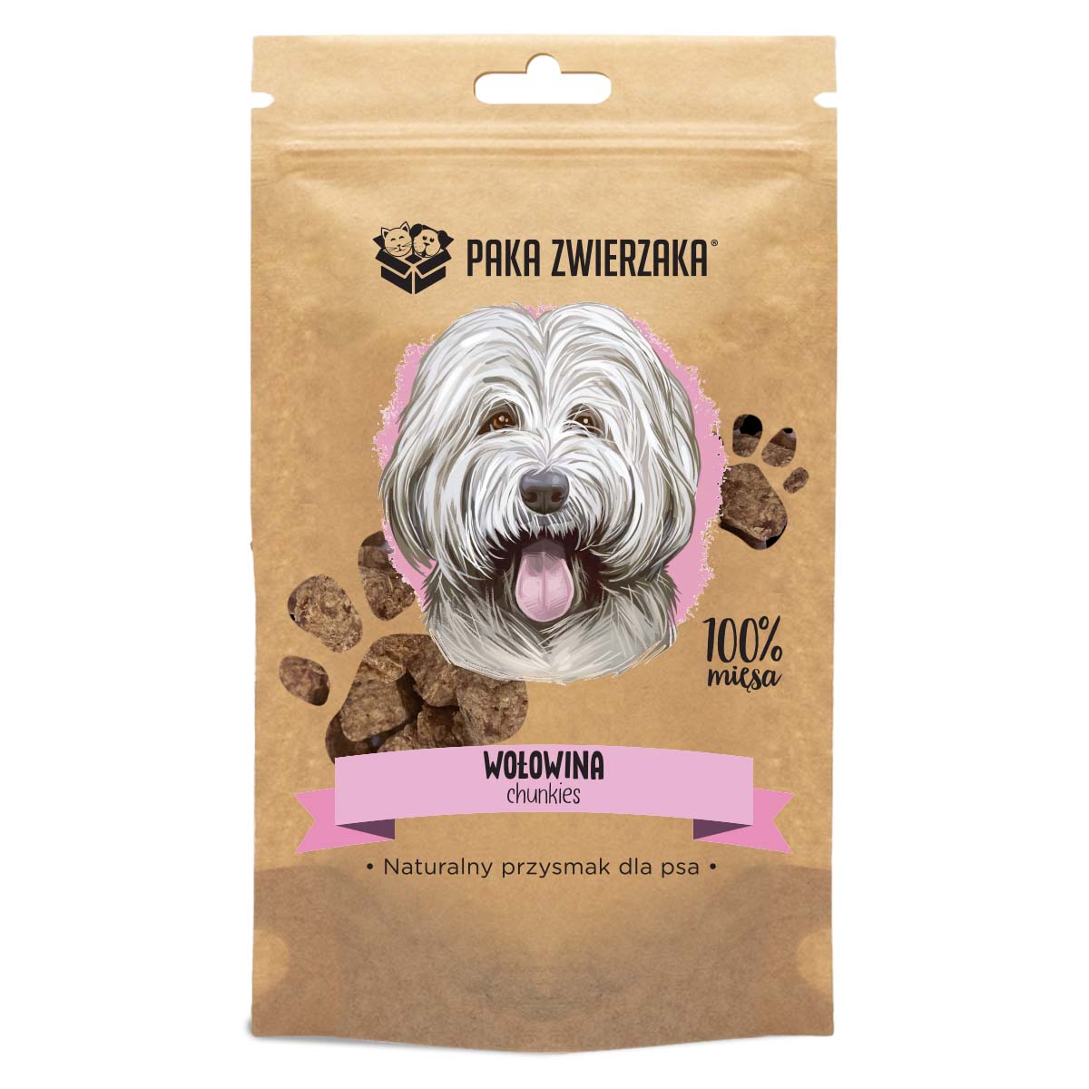 PAKA ZWIERZAKA PRZYSMAKI DLA PSA CHUNKIES WOŁOWINA 70G