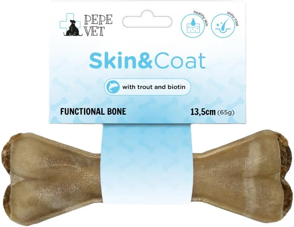 PAKA ZWIERZAKA PEPE VET KOŚĆ SKIN & COAT 13,5CM