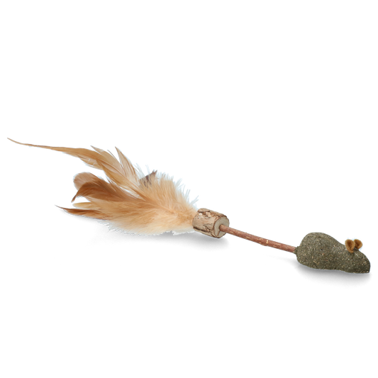 ADDICTED STICK WITH MOUSE AND FEATHERS