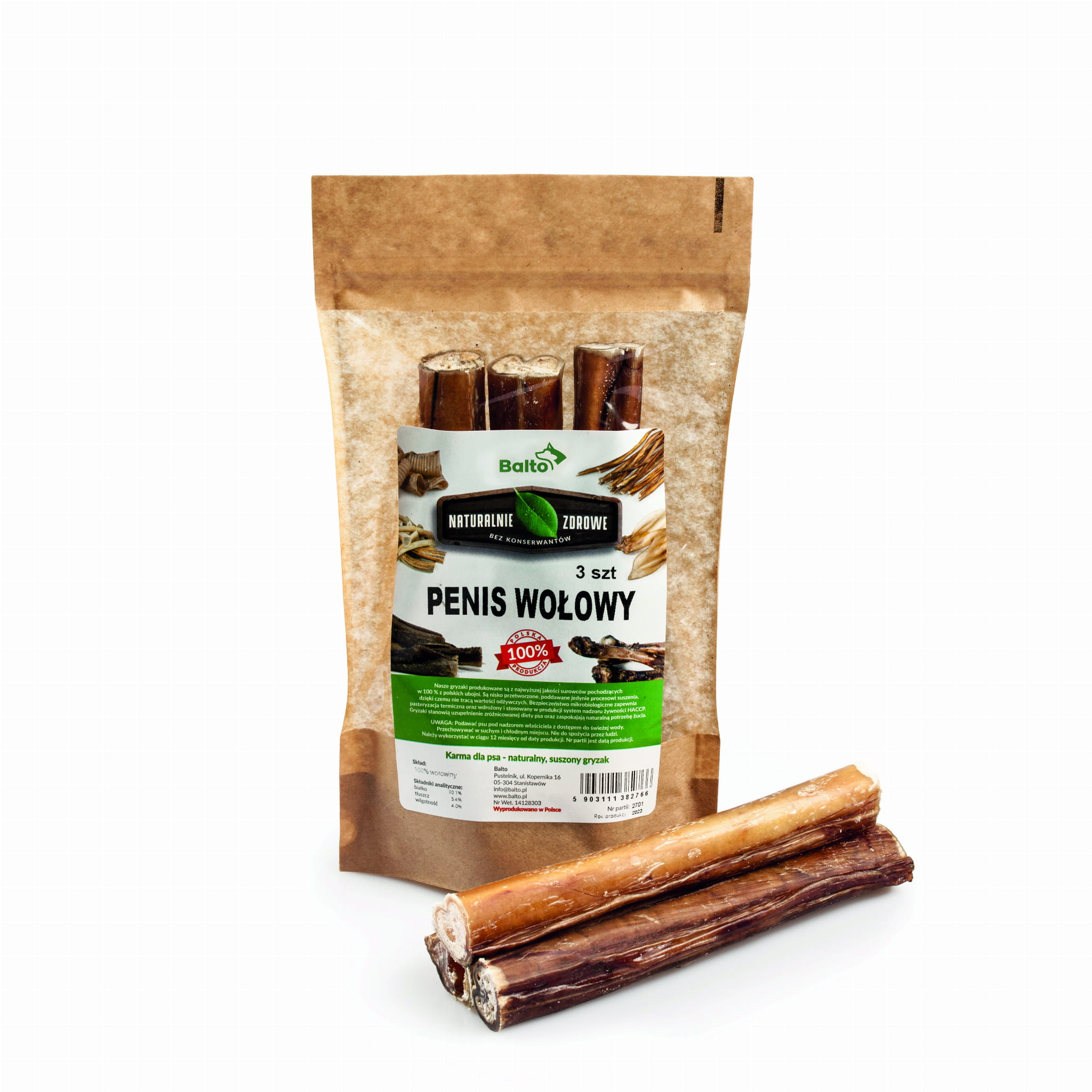 BALTO GRYZAK DLA PSA PENIS WOŁOWY PREMIUM