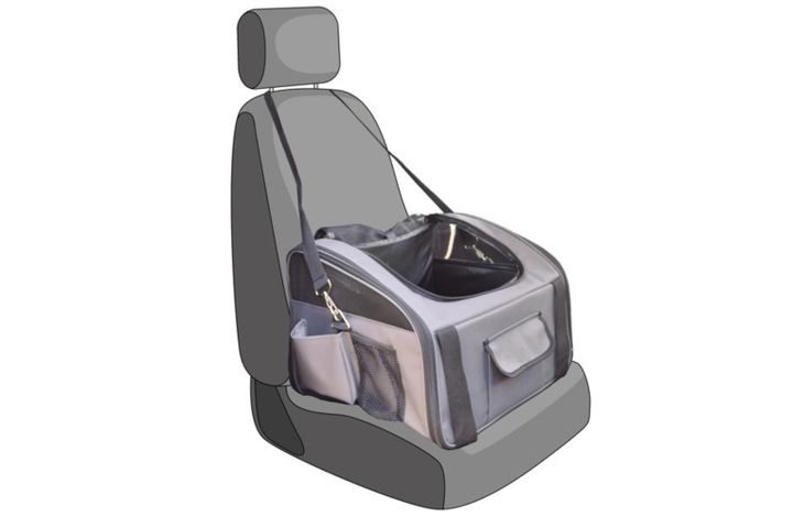 FLAMINGO CAR SEAT IDA GREY 44X34X32CM