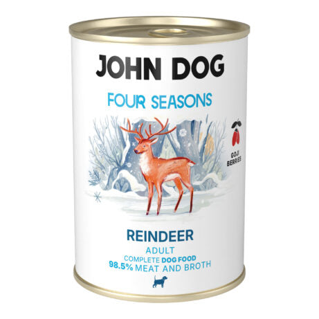 JOHN DOG FOUR SEASONS MOKRA KARMA PIES REINDEER 800G