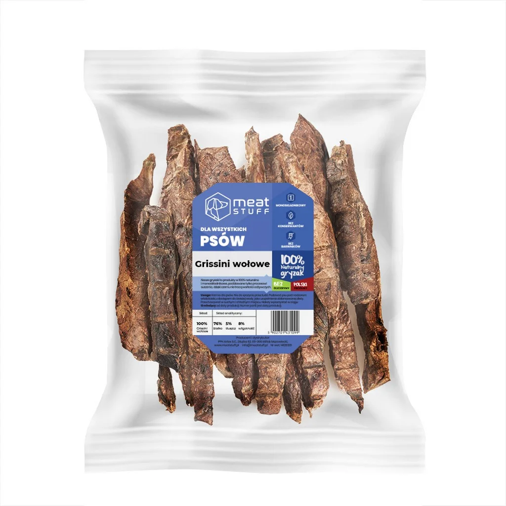 MEATSTUFF GRYZAK DLA PSA GRISSINI WOŁOWE 100 G