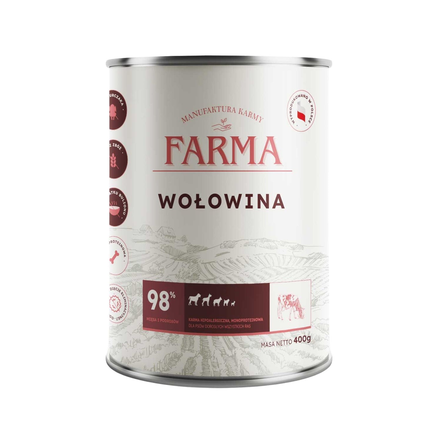 FARMA MOKRA KARMA PIES SELECT WOŁOWINA 400G