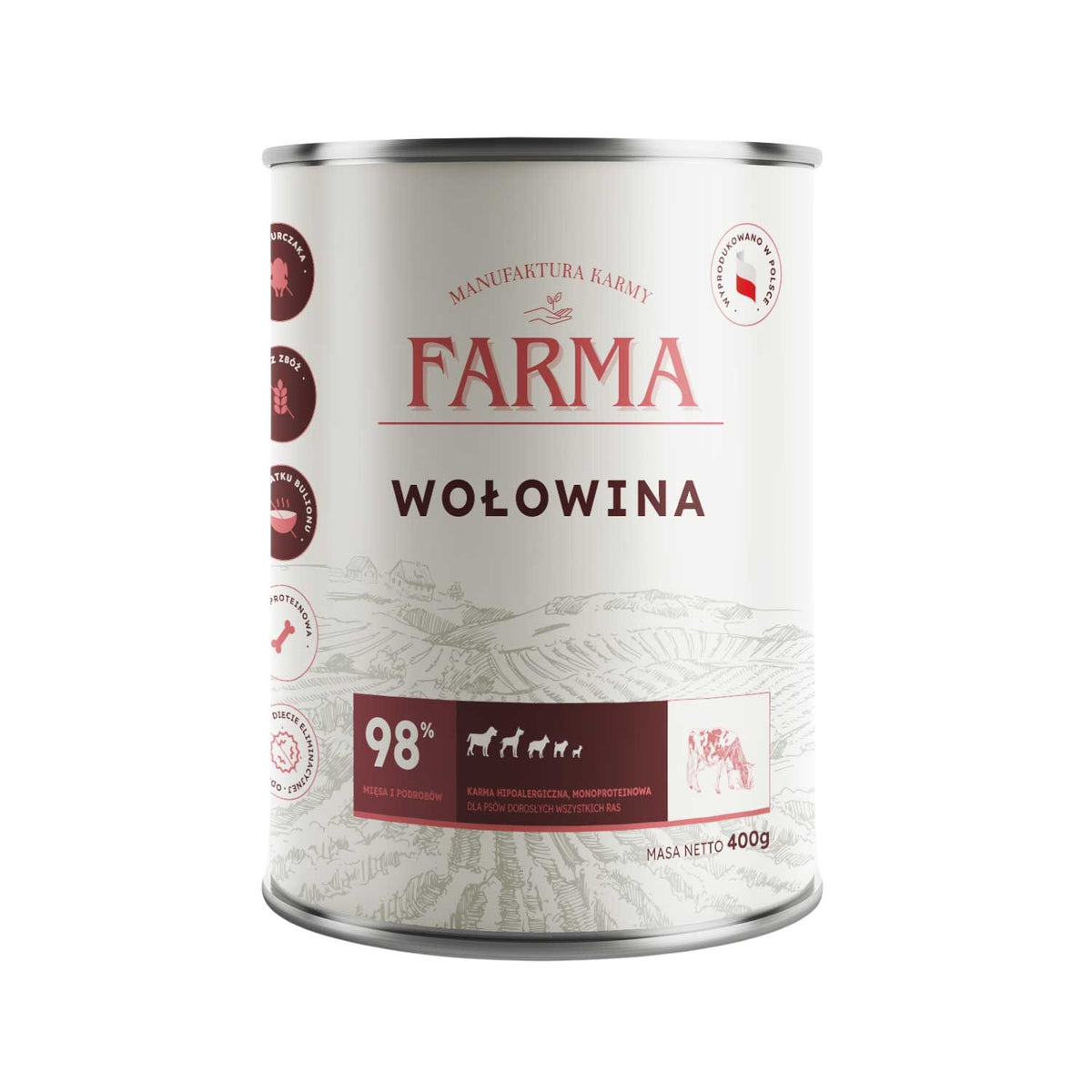 FARMA MOKRA KARMA PIES SELECT WOŁOWINA 400G